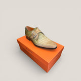 NY24 - Custom Beige & Pistachio Patina - Size 43