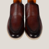 Andora - Cognac Brown Patina - Loafer Boots