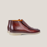 Andora - Cognac Brown Patina - Loafer Boots