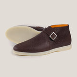 Biella - Dark Brown Grain Leather - Monk Strap Boots