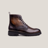 Bolzano24 - Saddle Brown Patina Leather - Boots