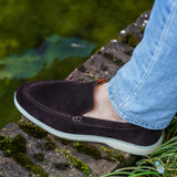 Capri - Dark Brown Suede - Loafers