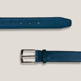 Leather Belt - Denim Blue