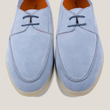 Lecce -  Light Blue Suede - Derby