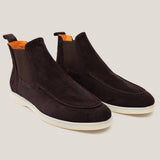 Livorno - Dark Brown Suede - Chelsea Boots