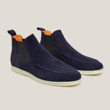 Livorno - Dark Navy Suede - Chelsea Boots
