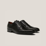 Oxford24 - Black Leather - Cap Toe Oxfords