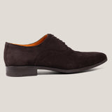 Oxford24 - Dark Brown Suede - Cap Toe Oxfords