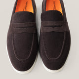 Portofino - Dark Brown Suede - Penny Loafers