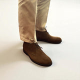 Prague '25 - Chocolate Brown Suede - Dessert Boots