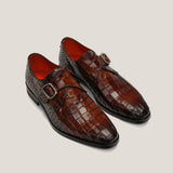 Roma Terra d’Oro Patina Croco - Reinhard Frans - Monkstrap