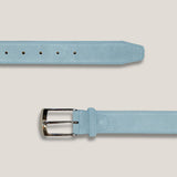 Suede Belt - (Santorini) Light Blue