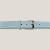 Suede Belt - (Santorini) Light Blue