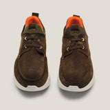 Soho 01 - Camouflage Green Suede - Sneaker