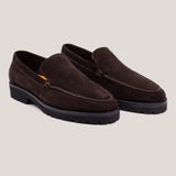 Trento - Dark Brown Suede - Loafers