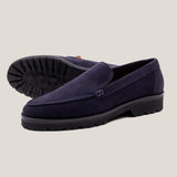 Trento - Dark Navy Suede - Loafers